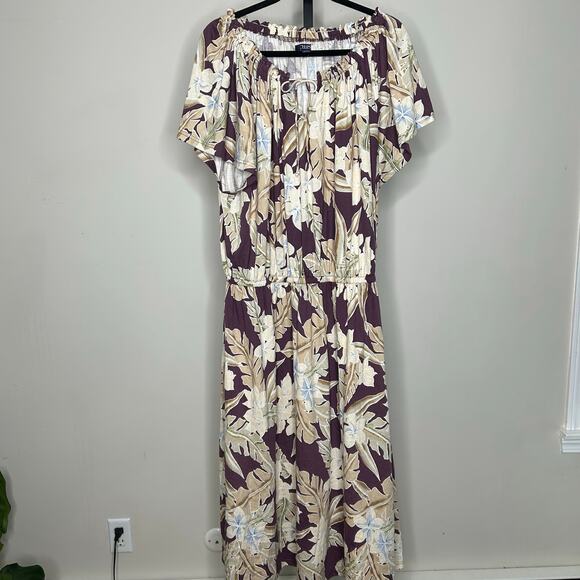 Chaps 3x Plus Size Dress-‎ XXXL- stretchy, lightweight, elastic waist pockets - Picture 2 of 6